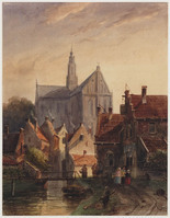 TvB T 318
<br/>
Gezicht op het Raak te Haarlem
<br/>
<em>Leickert, Charles Henri Joseph (1816-1907)</em>